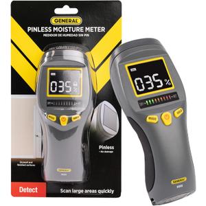 General Tools LCD Moisture Meter #MM8 - Leak and Humidity Detector - Pinless and Non-Invasive