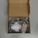 Kitchen Faucet Head Replacement Set Compatible with Moen/Delta/Kohler/Grohe/Hansgrohe, Pull Down 3 Function Kitchen Sink Sprayer Set, 67in Hose and 14.1oz Weight Ball, Brushed Nickel