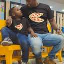 Tstars Player 1 & Player 2 Dad and Baby Matching Outfits | Funny Gamer Shirt Set for Father's Day and New Dads (Dad Large / Toddler 3T, Adult Black / Toddler Black)