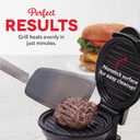 Dash Mini Maker Grill - Compact & Indoor Electric Grill - Efficient & User-Friendly Device with Nonstick Surface - Quick Heat-Up System - Easy-to-Clean & Store - Black (4 Inch Cooking Surface)