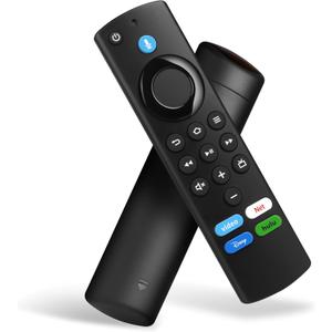 Replacement Firestick Remote Control Compatible with Fire-Smart TV Series Stick, Stick 4K/4K Max/HD/Lite, 3rd Gen Smart TV & Cube(2nd Gen/1st Gen/3rd Gen), TVs Stick(2nd Gen/3rd Gen) with Voice Search (Black)
