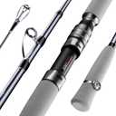 Raptor Saltwater Fishing Rod 6 Foot Spinning Casting 2 Pieces Offshore Boat Pole 27T High Carbon Fiber Baitcaster Lightweight Stainless Steel Guides Bass Trout Catfish Boat Fishing Rod