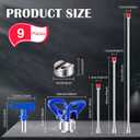 9 Pieces Airless Paint Sprayer Tips Reversible Spray Tip Airless Paint Sprayer Nozzle and Spray Gun Tip Extension with Red Guard Pole Rod and Tips(211, 313, 415, 517, 623)