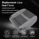 SecosAutoparts Driver and Passenger Bottom and Top Lean Back Replacement Cloth Seat Cover Compatible with Dodge Ram 1500 2500 3500 4500 5500 2006 2007 2008 2009 2010