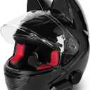 Unisex Kitty Cat Ear Automotive Motorcycle Biker Helmet with Bluetooth | for Moped | Bike | Vespa | Scooter | ATV | Quad | Dirtbike | DOT FMVSS218 Approved and Certified (Extra Large)