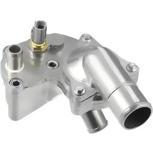 Aluminum Thermostat Housing Assembly Replacement for 2005-2010 Ford Mustang 4.0L Replaces 5R3Z8592BA 5R3Z-8592-BA