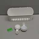 LEVERLOC Shower Caddy Suction Cup, Shower Organizer Removable Bathroom Shelf, Storage Suction Powerful Max Hold 22lbs Bathroom Caddy Waterproof Holder, White