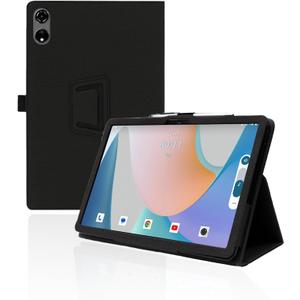 for Blackview MEGA 3 12.1 Inch Android Tablet Case,Folding Stand Protective Cover with Pencil Holder and Wrist Strap,Full Protection, Premium PU, Scratch Resistant(Black)