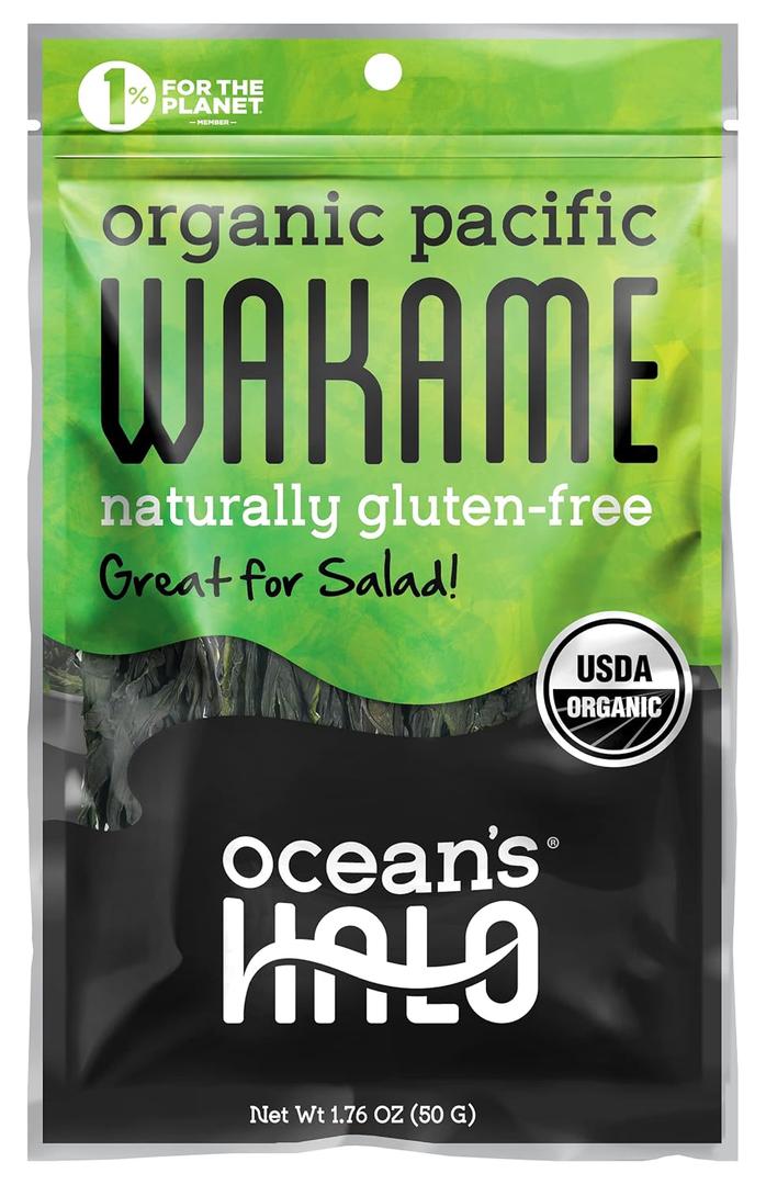 Ocean's Halo Organic Wakame Strips, 1.76 oz (EXP 02/01/28)