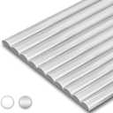 STICKGOO 10-Pack Peel and Stick Trim for Backsplash Tile Edge, 12" Tile Edge Trim Self-Adhesive Liner for Corner Decor in Gray