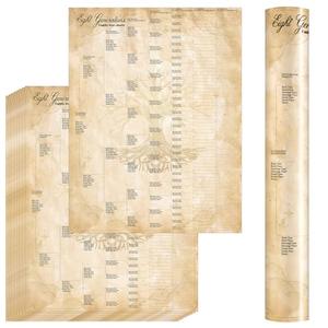 gisgfim 15 Pcs Family Tree Charts to Fill In Genealogy Charts to Fill In Blank 8 Generation Family Tree Poster Ancestry Kit Genealogy Organizer Supplies for Large Pedigree History Lineage 17 x 22 Inch