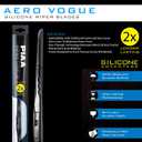 Piaa 96150 Aero Vogue Silicone Wiper Blade - 20" 500mm (Pack of 1)"