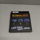 6ft LED Fiber Optic Whip Dance, USB Rechargeable, 7 Colors, 4 Modes, Rainbow Bright Lights Effect, Great for Rave Party, Music Festival, Stage Show, Carnival Activities