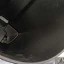 simplehuman 50 Liter / 13 Gallon Semi-Round Kitchen Step Trash Can with Secure Slide Lock, Black Plastic