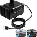 SIBAYS Cat Water Fountain Pump, Pet Water Fountain Replacement Pump for 9.5L/2.5Gal Large Dog Water Fountains(FS68), Mini Submersible Pump(Model: P03)