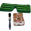 25.4mm Black Natural and Polyester Pastry Brush AND 24 Packs Beeswax Tealight Candles AND Mop Refills Compatible for Libman Freedom Spray Mop Replacement Head - Machine Washable Microfiber Heads,