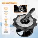 SPX0715BA3 Key Cover and Handle Assembly with O-Ring Compatible with Hayward Multiport Valves and Filters Replace# SP0715, SP0716, S220T2, S270T