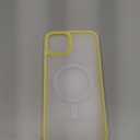 JETech Magnetic Case for iPhone 14 Plus 6.7-Inch Compatible with MagSafe, Translucent Matte Back Slim Shockproof Phone Cover (Yellow)