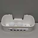 LEVERLOC Shower Caddy Suction Cup, Shower Organizer Removable Bathroom Shelf, Storage Suction Powerful Max Hold 22lbs Bathroom Caddy Waterproof Holder, White