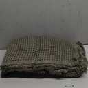 MIULEE Set of 2 Christmas Waffle Bathroom Rugs, Super Absorbent Non Slip Bath Rugs, Washable Bath Mats with Tassels, Ultra Soft Rubber Backed Shower Mats for Bathroom Floor, Tub, Green, 18x30 Inch