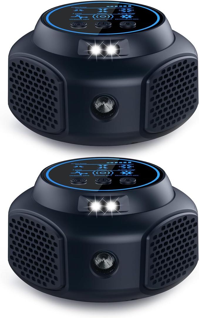 Ultrasonic Mouse Repellent, Mouse Traps Indoor for Home, Pest Control Repeller for Mice, Ant, Rat, Squirrel, Bug, Roach, Bat, Spider, Rodent, Rat  Mice Repellent Device for House Plug in, 2Pack