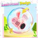 EagleStone 2 Pack Bubble Gun Machine for Kids, Automatic Light Up Bubble Blower with 4 Bottles 10 Bags Refill Solution, Bubble Guns Blaster for Toddlers, Outdoor Toys Gifts, Wedding Easter Party Favor