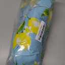 UMINEUX Round Fitted PEVA Vinyl Tablecloth with Elastic Edged & Flannel Backing, Waterproof Wipeable Round Table Cover for Indoor Outdoor Patio Use - Fits Tables up to 40"-44" Dia. (Lemon)