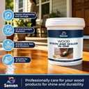 Wood Stain and Sealer in One, Polyurethane Wood Finish Water Based Polyurethane Clear Gloss Wood Protection Polyurethanes Waterproof Coating, Fast Dry Polyurethanes Sealant, Easy Clean Up 5 Gallon, 640 Fl Oz