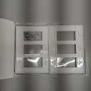 CML Matte White 3-Gang Decorator Screwless Wall Plates, 4 Pack Light Switch Covers, Standard Size 4.68 X 6.54, Scratch and Impact Resistant, Hidden Screws, Polycarbonate