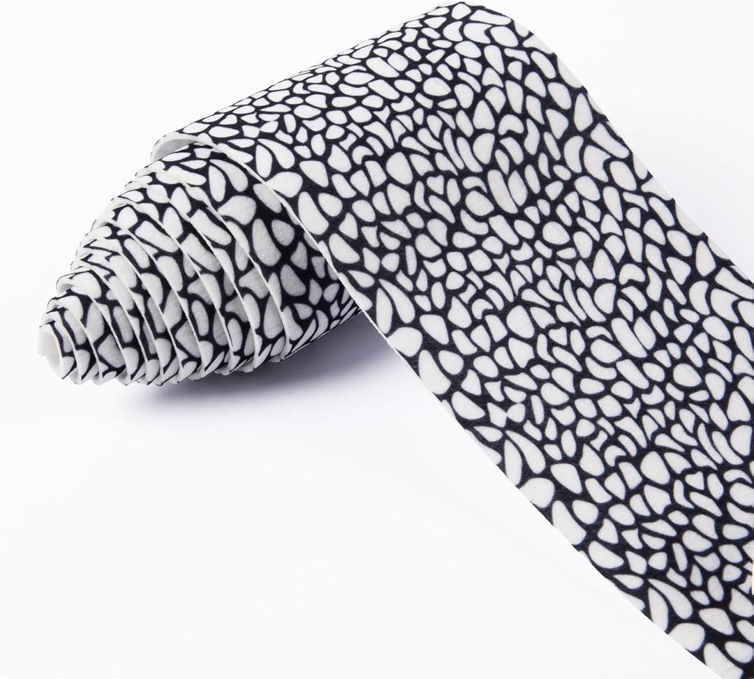 2 x MoDooris Christmas Village Accessories Christmas Village Street Mat Brick Decorations Snow Cobblestone Road Mat for Miniature Village Landscape Home Garden 4.7 x 78.74 Inch (Cobblestone Style) (1 Pack)