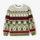 PATPAT Christmas Sweater Family Set Long Sleeve Knit Sweater Holiday Xmas Knitted Pullover (M)