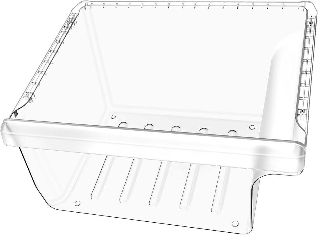 UPGRADED DA97-08692B Refrigerator Crisper Drawer Bin Replacement Compatible with Samsung Refrigerator Drawer RS25J500DSR RS25H5000SR RS261MDRS Crisper Bin DA97-08692A DA61-05547C Fridge Crisper Drawer
