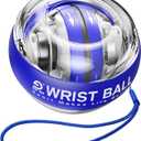 Wrist Trainer Ball Auto-Start Gyroscopic Forearm Exerciser Gyro Ball for Strengthen Arms, Fingers, Grip and Muscles (Blue (No Light))