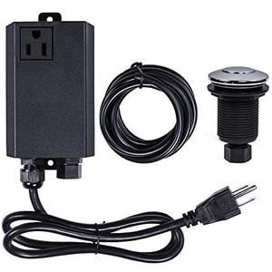 Garbage Disposal Air Switch Kit Sink Top Waste Disposal Stainless Steel On/Off Air Button Food and Waste Disposals Part by Etoolcity