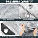TICONN Heavy Duty Tarp Cover, Extra Thick Tarps Waterproof Tear and Rip Proof UV Resistant Tarpaulin with Reinforced Grommets and Edges (5.5 Mil, 6'x8')