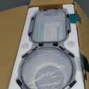 HOMBERKING 18 Piece Glass Food Storage Containers with Lids, Glass Meal Prep Containers, Airtight Lunch Bento Boxes, BPA-Free & Leak Proof, Oven, Freezer and Dishwasher Safe (9 lids & 9 Containers) (Black)