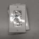 BESTTEN 2 Pack 4-Way Decorator Wall Light Switch with Wallplate, 15A 120/277V, On/Off Paddle Rocker Interrupter, Self-Grounding, UL Listed, White