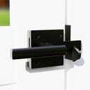 HILLMASTER Double Sided Gate Latch for Wooden Fence,Heavy Duty Swinging Door Latch Two Sided Gate Door Latch for Outdoor Fence,Self Locking Gate Latch Gate Hardware for Wood Gates,Pool,Backyard,Garden