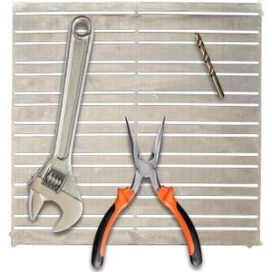 Kings County Tools Magnetic Tool Holder - 12x12in Garage Organization Panel - Magnetic Board Garage Shelving Tool Organizer Storage Rack - Wall Mount Magnetic Tool Holder Strip Panel for Workshop