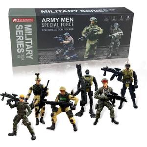 Army Men Toy Set for Boys 4-7,Army Men Action Figure Military Toy Playset US Army Men and SWAT Team with Weapons,Military Action Figures Easter Gift for Boys Age 4-7 6-8