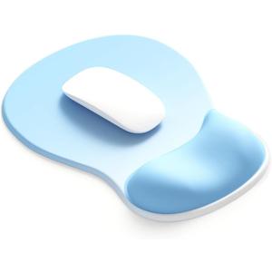 ErgoComfort Gel Wrist Rest Mouse Pad-Ergonomic Office Mousepad with Wrist Support-Non-Slip, Design Desk Accessories Mat for Home&Game Decor (06Sky Rest)