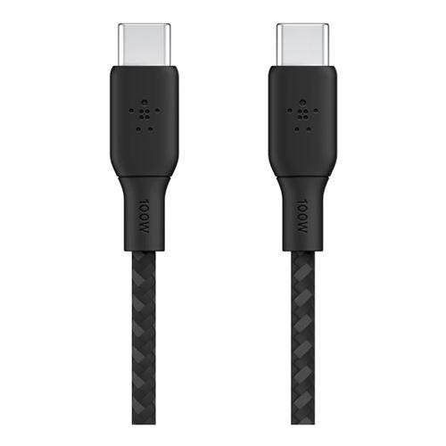 Belkin BoostCharge 100W Braided USB Type-C Braided Cable (Black) - 2 Meter
