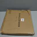 SwallowLiving Small Round End Table - Side Table with Solid Wood Top & Sturdy Metal Legs, Space-Saving Accent Table for Living Room, Bedroom, Balcony - Easy Assembly, Minimalist Modern Design