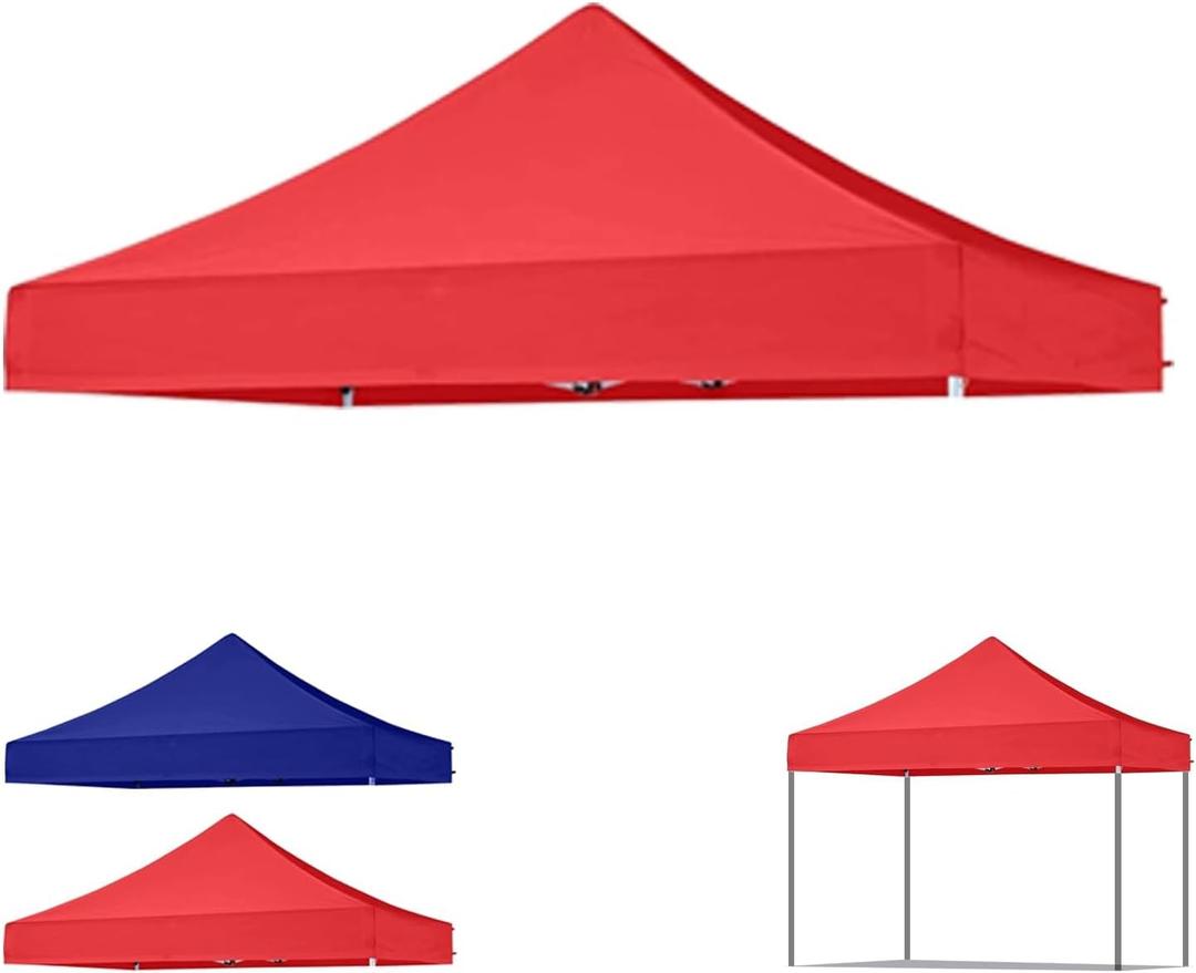 Canopy Replacement Top Only,Canopy Cover Waterproof Sunshade Top Outdoor Canopys Replacement Parts,for Commercial Instant Outdoor Portable Patio Lawns Gazebo Outside Camping (Red 6x6ft)