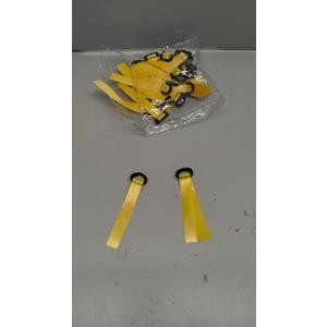 Cheerleader Pom Poms Name Tags, Personalized Cheerleading Ribbon Name Tags, 48 Pcs Blank Cheer Pom Tags Travel Suitcases Name Labels for Events Backpack Keychains, yellow