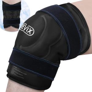 REVIX 20'' XXXL Reusable Ice Knee Wrap for Discomfort Reduction, Cold Therapy Gel Pack for Knee, Back, Shoulder Relaxation and Post-Workout Recovery, Soft Plush Lining Cold Pack REVIX 20'' XXXL Reusable Ice Knee Wrap for Discomfort Reduction, Cold Therapy Gel Pack for Knee, Back, Shoulder Relaxation and Post-Workout Recovery, Soft Plush Lining Cold Pack