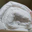 Bedsure Comforter Duvet Insert - Quilted Comforters Full Size, All Season Duvet, GentleSoft Down Alternative Bedding, with 8 Tabs, Gifts for Women/Men, White, Full 86 x 82 Inches
