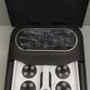 Ranjova Collapsible Foot Spa Electric Rotary Massage, Foot Bath with Heat, Bubble,Temp Control, and 24 Motorized Shiatsu Massage Balls, Pedicure Foot Spa Tub for Stress Relief (Black)