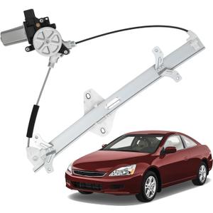 741-306 Front Left Driver Side Power Window Regulator with Motor Assembly Compatible with Honda Accord 2003 2004 2005 2006 2007 Replace 741306 72250SDAA02
