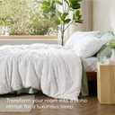 Bedsure Boho Oversized King Duvet Cover - White Breathable & Soft Boho Bedding, Machine Washable Comforter Cover for All Seasons, Includes 1 Duvet Cover 120"x98" with 2 Pillow Shams & Zipper Closure